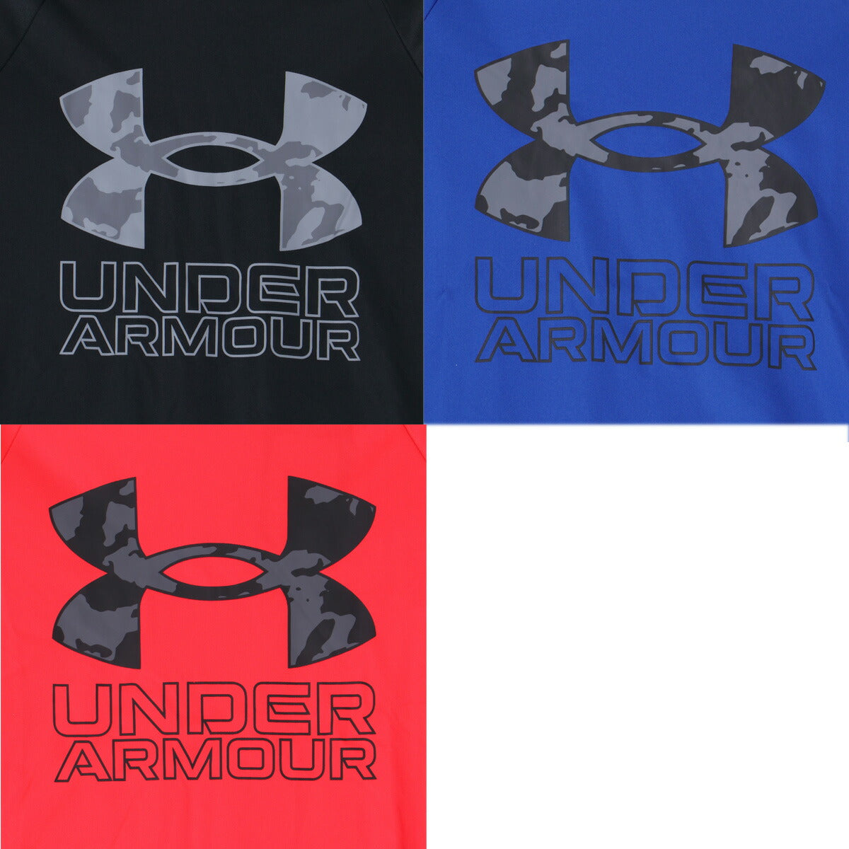 アンダーアーマー Tシャツ ジュニア テック ブラック ブルー レッド 1380470