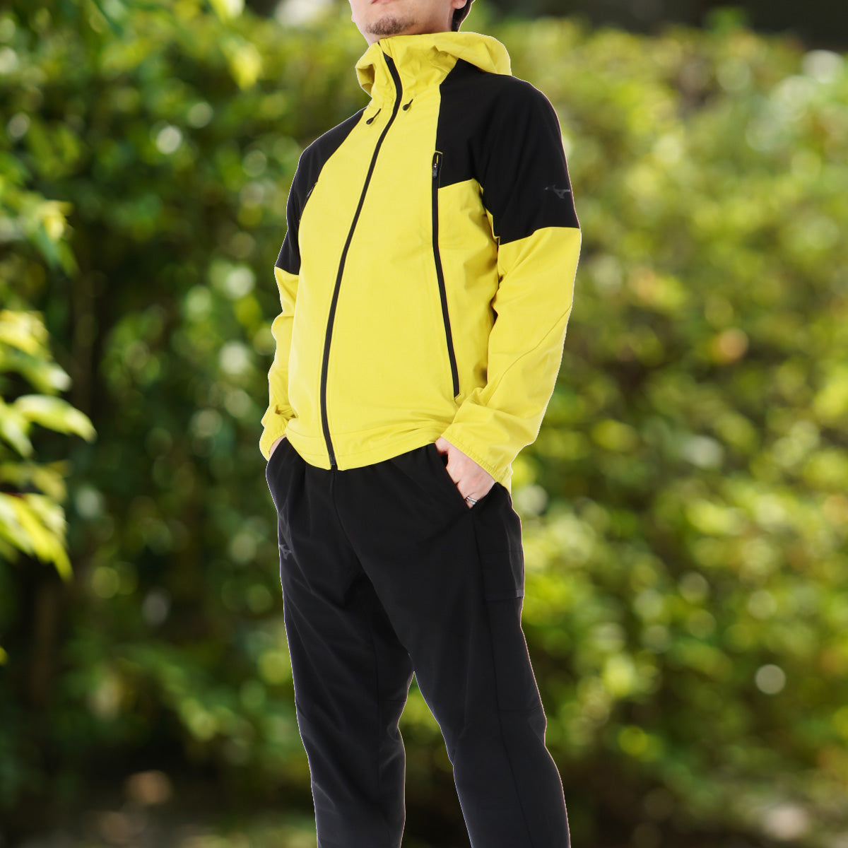 ミズノ クロス薄手 ジャージ 上下 メンズ ブラック グレー イエロー 32MCD010