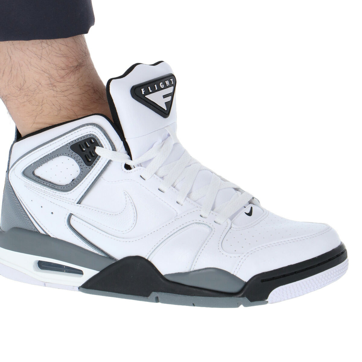 ナイキ エア フライト ファルコン シューズ メンズ ブランド スニーカー NIKE ハイカット 合革 397204102 白 ホワイト 大きいサイズ 有 スポーツ おしゃれ