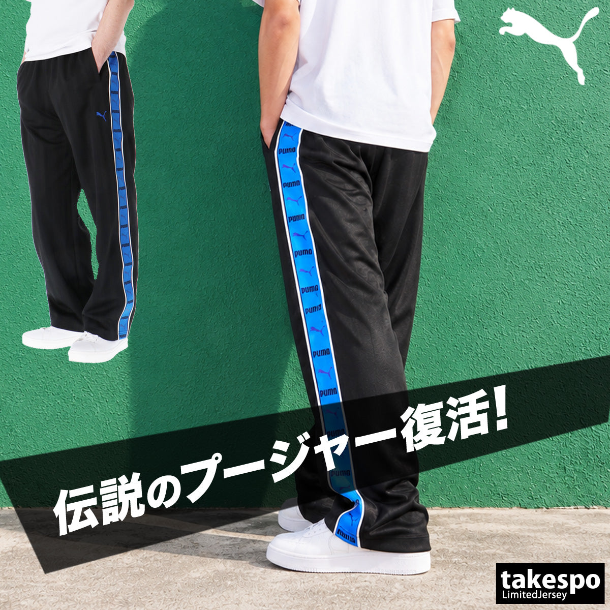 ジャージ 下 メンズ プーマ ロングパンツ SHADOW STRIPE ジャージパンツ トレーニング トラックパンツ プージャー ゆったり シャドーストライプ サイドライン