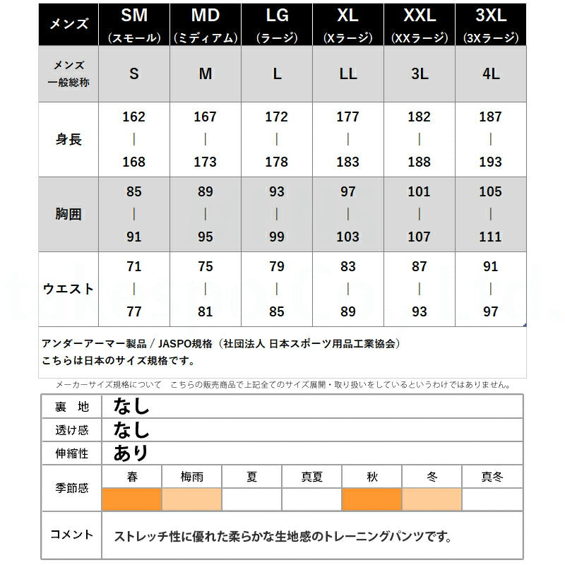 アンダーアーマー ロングパンツ メンズ モチベート パンツ ブラック グレー 6001510