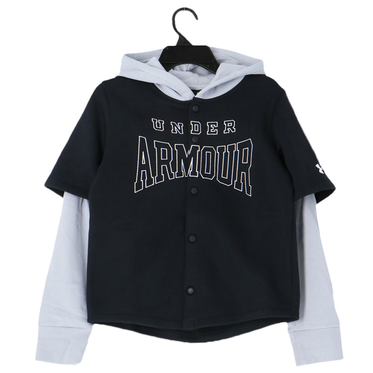 アンダーアーマー スウェットジャケット ジュニア ブラック ブルー 6003752