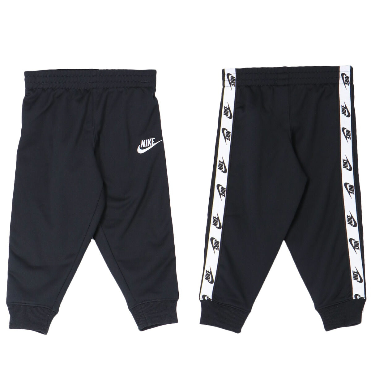 ナイキ ジャージ上下 ロゴ ジャージ 上下 セットアップ ジュニア ブランド NIKE フルジップ トラックスーツ サイドライン 86M452 023 黒 ブラック 新作 上下セット 男 女の子 キッズ スポーツウェア