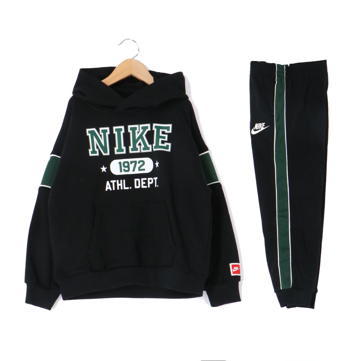 ナイキ スウェット 上下 ジュニア NKB B NSW P.E. FT 黒 ブラック 86N222