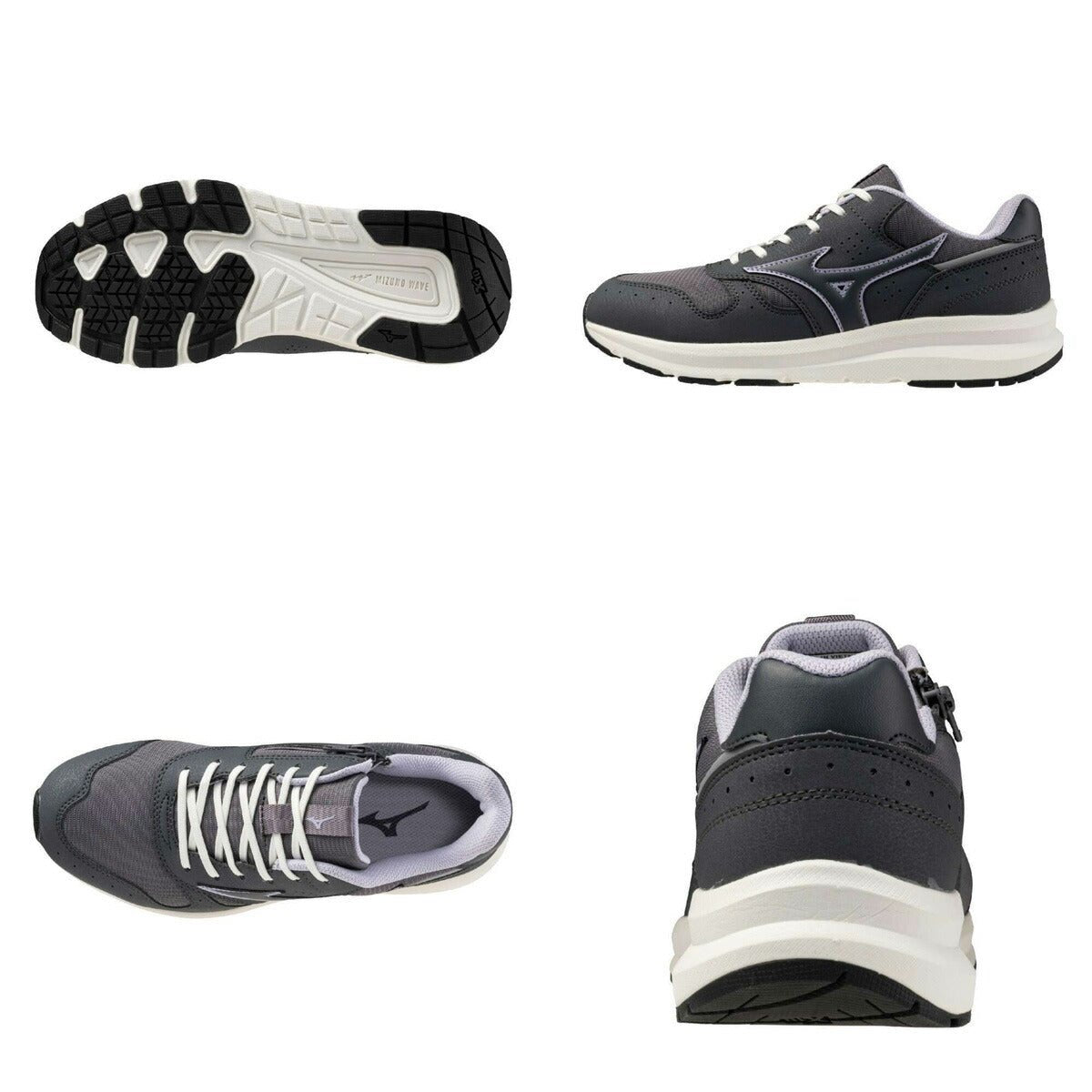 ウォーキングシューズ レディース ミズノ ウエーブフリーライド2 SW 4E 幅広 ワイド 内甲側ファスナー付 安定 クッション性 スポーツ ブランド シューズ レザー ダイエット ウォーキング スニーカー スポーツシューズ 通勤 旅行 Mizuno B1GF2500 新作 かわいい 大きいサイズ 有 おしゃれ - 【公式】限定ジャージのタケスポ(Limited jersey takespo)
