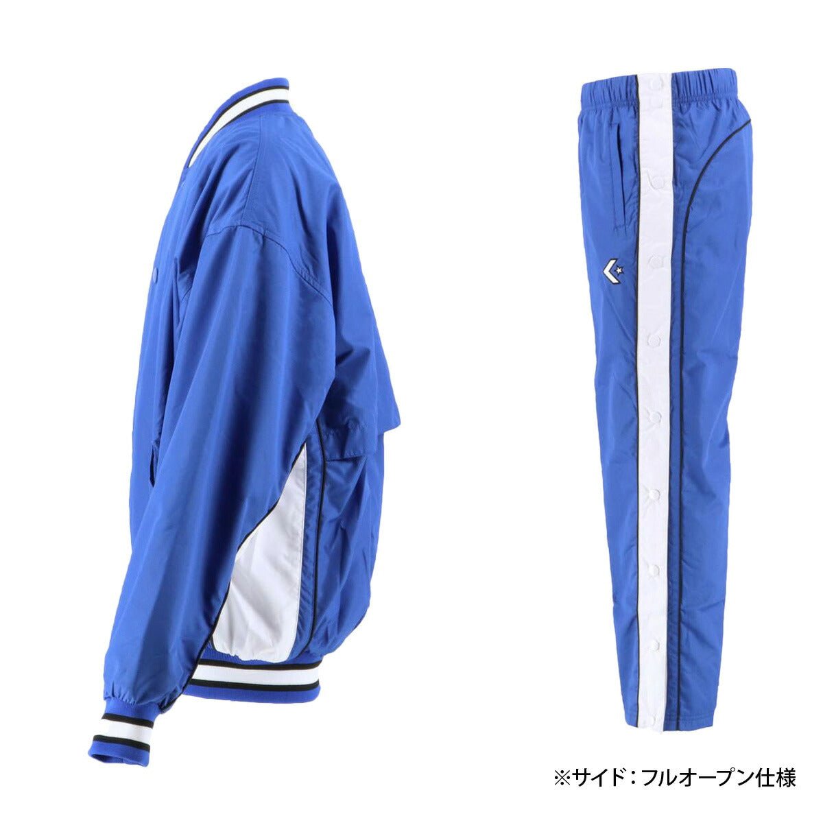 コンバース ウインドブレーカー 上下 セットアップ ジュニア ブランド CONVERSE 裏トリコット起毛 ベンチレーション 撥水 はっ水 透湿 バスケット ミニバス CB482501S 定番 上下セット 男 女の子 キッズ スポーツウェア トレーニングウェア スポーツ おしゃれ - 【公式】限定ジャージのタケスポ(Limited jersey takespo)