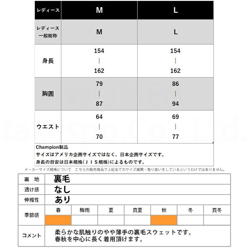 チャンピオン スウェットシャツ レディース ホワイト ピンク ブルー CWC002