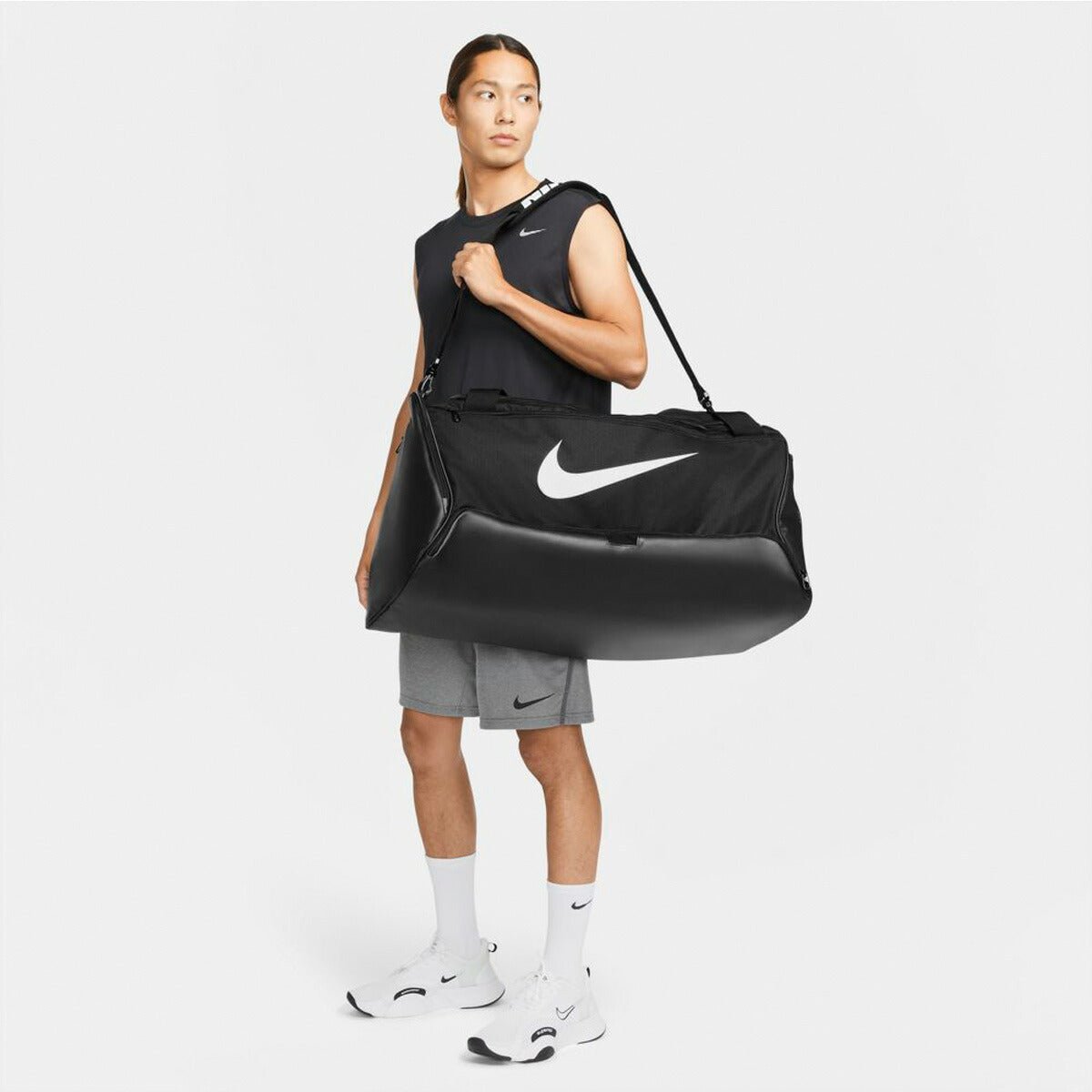 ナイキ カバン バッグ バック ブラジリア L ダッフル 9.5 95L メンズ ブランド 軽量 NIKE ボストンバッグ 修学旅行 遠征 合宿 大容量 DO9193 010 黒 ブラック 新作 大きいサイズ 有 スポーツ おしゃれ - 【公式】限定ジャージのタケスポ(Limited jersey takespo)