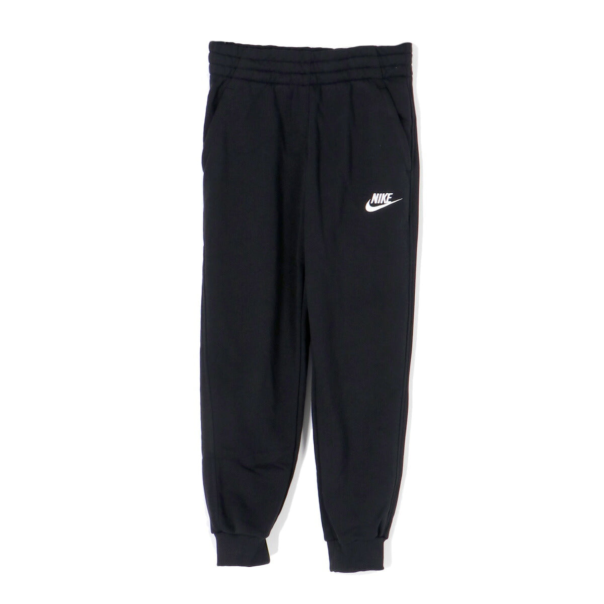 ナイキ クラブ FT スウェット 上下 セットアップ ジュニア ブランド NIKE フード付き・裏毛 綿混 フルジップ ジョガーパンツ FD3017 010 黒 ブラック 上下セット 男 女の子 キッズ スポーツウェア