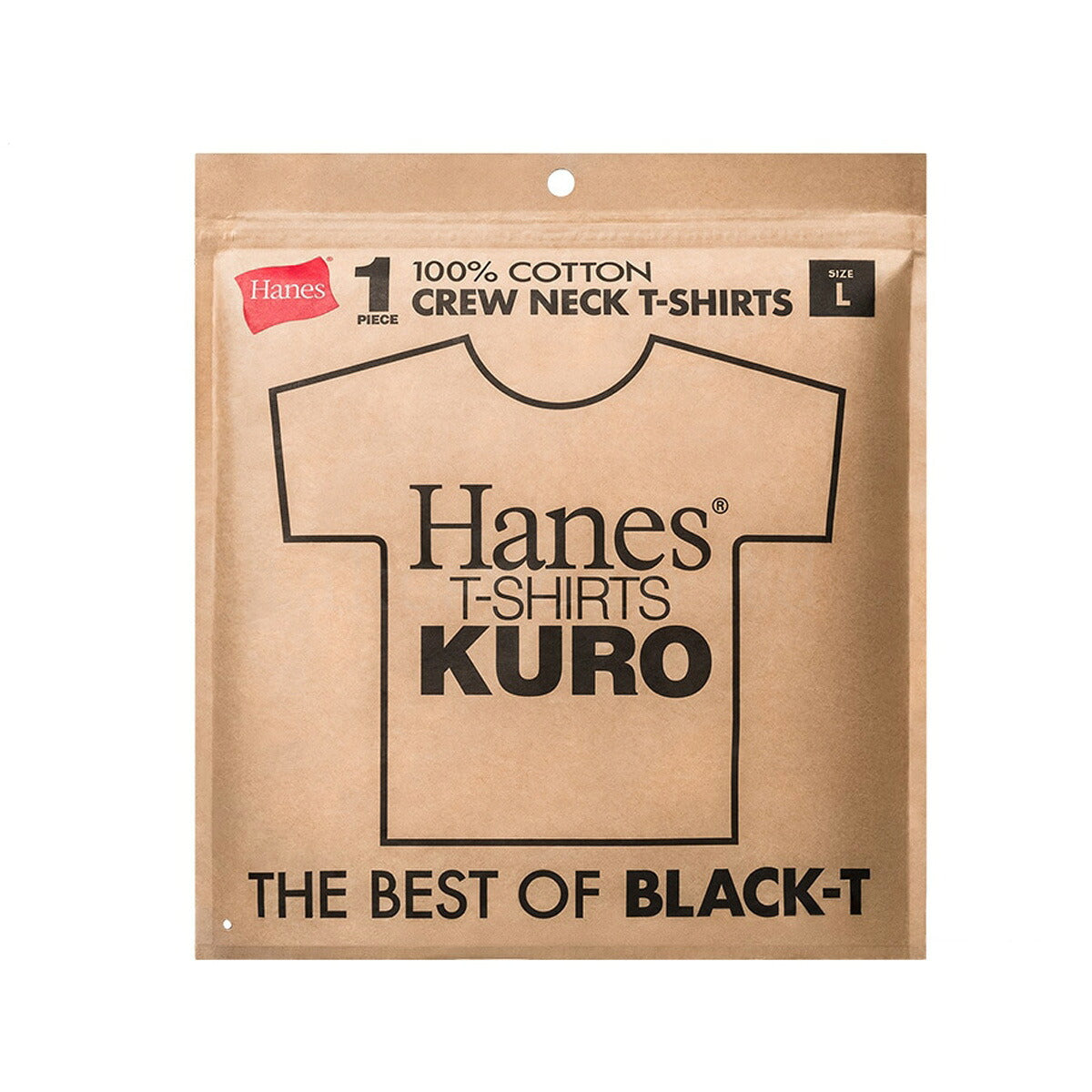 ヘインズ Tシャツ メンズ クロ KURO ザ ベスト オブ ブラックT ブラック HM1B201