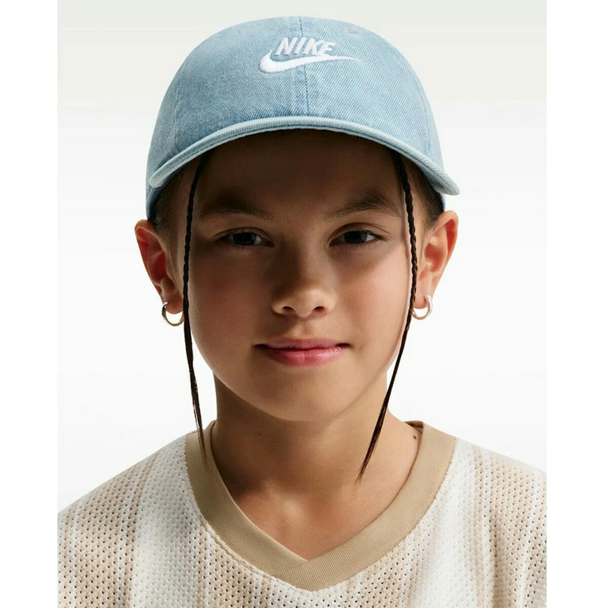 ナイキ キャップ クラブ 帽子 ジュニア ブランド NIKE デニム IO8231 429 青 ブルー 新作 男 女の子 キッズ スポーツ おしゃれ