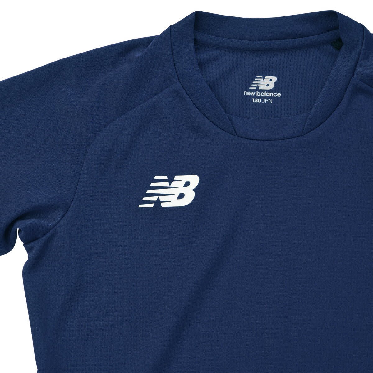 ニューバランス 半袖 吸汗 速乾 ゲームシャツ Tシャツ ジュニア ブランド newbalance サッカー ワンポイント フットボール フットサル ドライ JJTF0487 NV 紺 ネイビー 男 女の子 キッズ 男の子 プラクティスシャツ プラシャツ スポーツウェア トレーニングウェア スポーツ おしゃれ - 【公式】限定ジャージのタケスポ(Limited jersey takespo)