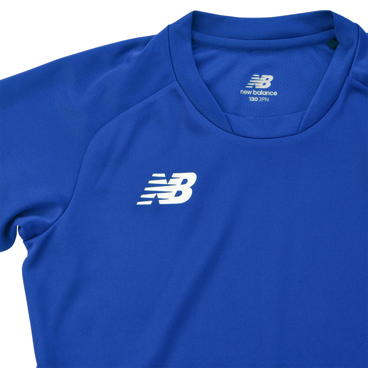ニューバランス Tシャツ ジュニア ゲームシャツ 青 ブルー JJTF0487