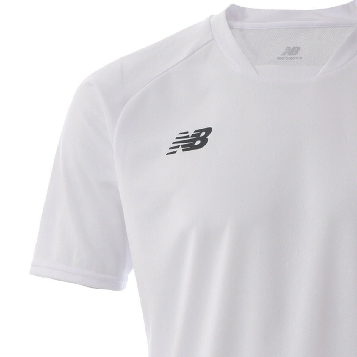 ニューバランス 半袖 吸汗 速乾 ゲームシャツ Tシャツ ジュニア ブランド newbalance サッカー ワンポイント フットボール フットサル ドライ JJTF0487 WT 白 ホワイト 男 女の子 キッズ 男の子 プラクティスシャツ プラシャツ スポーツウェア トレーニングウェア スポーツ おしゃれ - 【公式】限定ジャージのタケスポ(Limited jersey takespo)