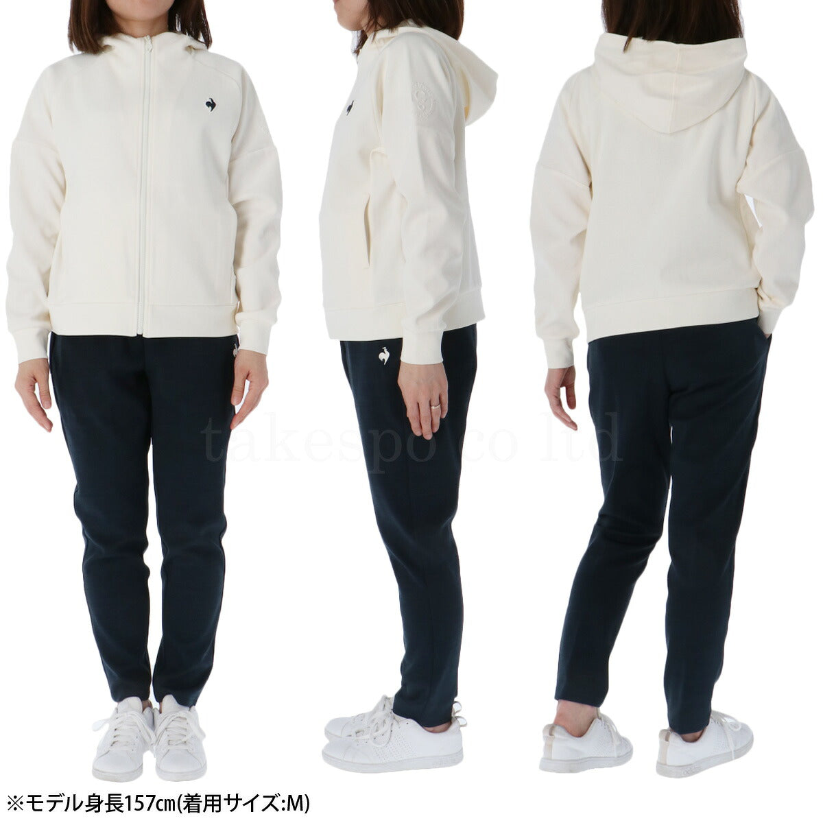 ルコック スウェット 上下 レディース アクティブスウェット ホワイト ネイビー レッド LT5FSW40L