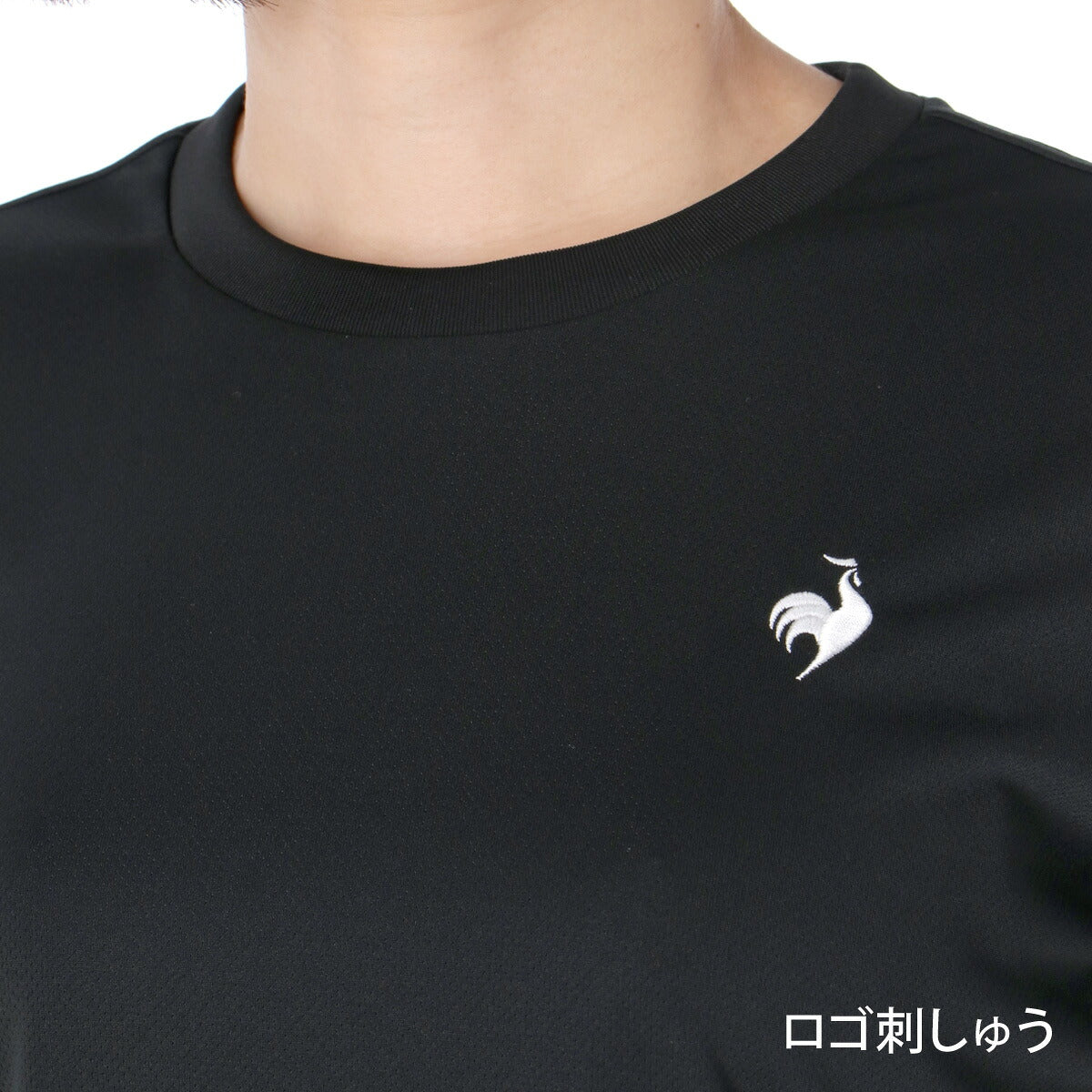 ルコック Tシャツ レディース エコペット ブラック ネイビー ホワイト グレー ピンク LT5SHTZ1L
