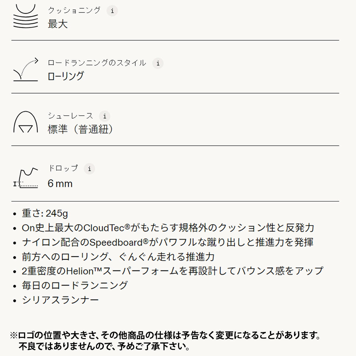 オン シューズ レディース Cloudmonster2 クラウドモンスター2 ホワイト ブラック MONSTER2W