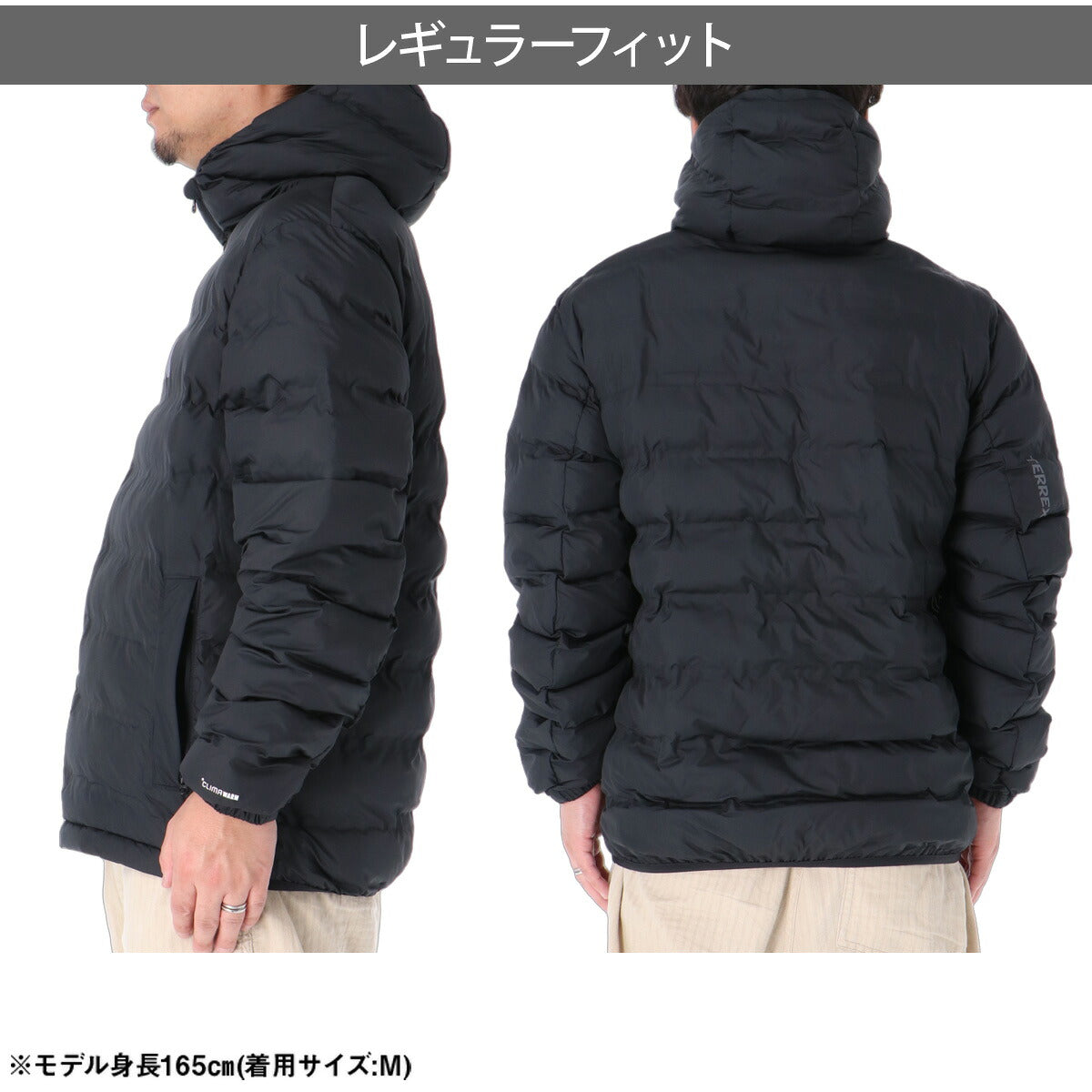 アディダス テレックス メンズ ブランド adidas フード付き フーディ フルジップ ワンポイント 黒 保温 はっ水 撥水 防風 QD134 ブラック 大きいサイズ 有 スポーツウェア トレーニングウェア スポーツ