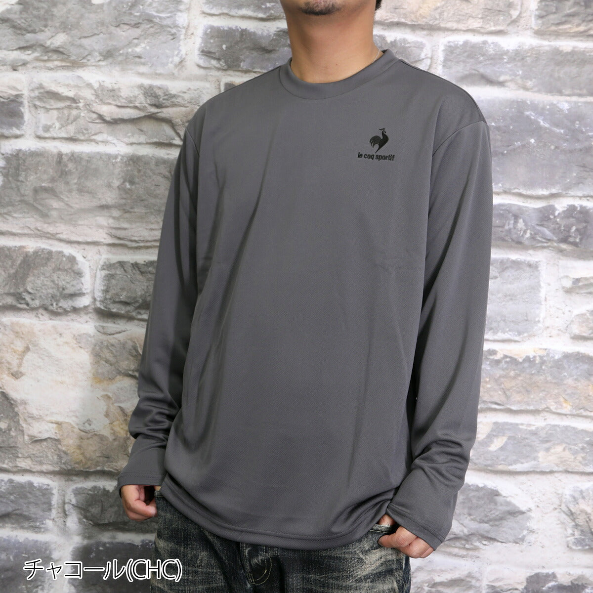 ルコック Tシャツ メンズ エコペット ブラック ネイビー ホワイト グレー ブルー QMMUJB30Z
