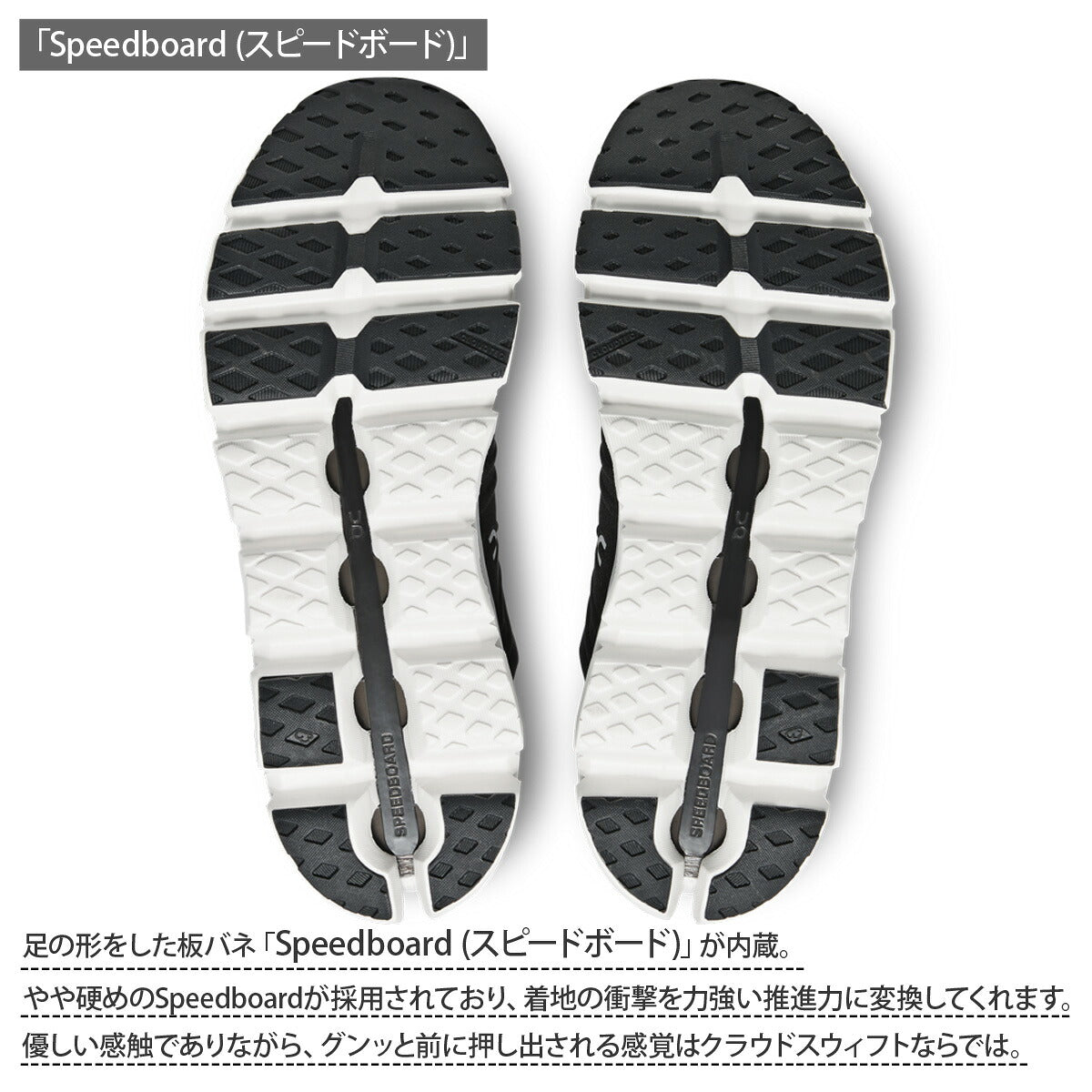 オン シューズ メンズ Cloudswift 3 クラウドスイフト ブラック グレー SWIFTM