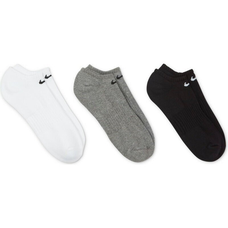 ナイキ ソックス メンズ レディース ブランド 3足組 子供 ジュニア エブリデイ クッション ノーショウ マルチカラー NIKE SX7673 スポーツ おしゃれ 新作 - 【公式】限定ジャージのタケスポ(Limited jersey takespo)
