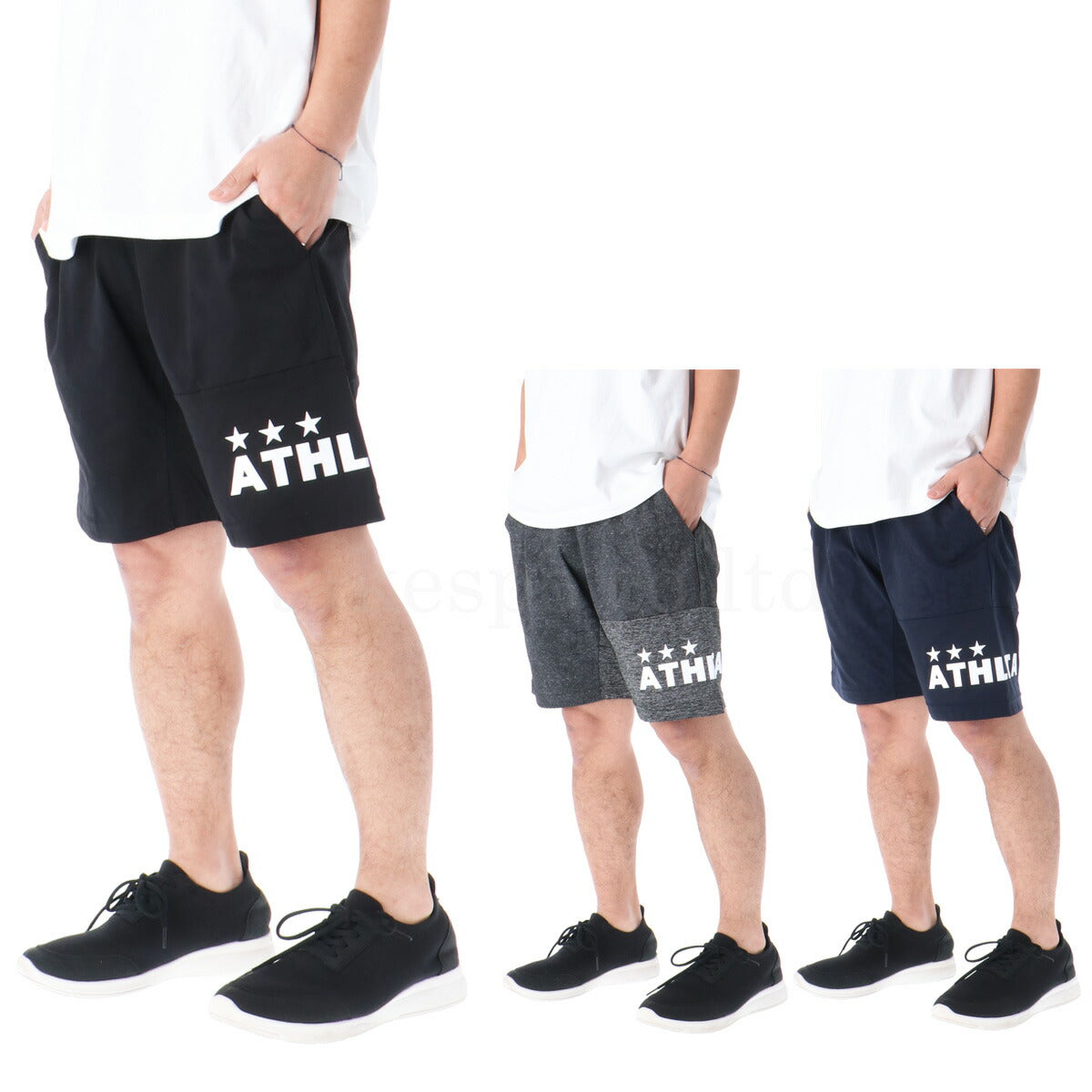 アスレタ Tシャツ ハーフパンツ 上下 メンズ ブラック ホワイト グレー ネイビー 03384