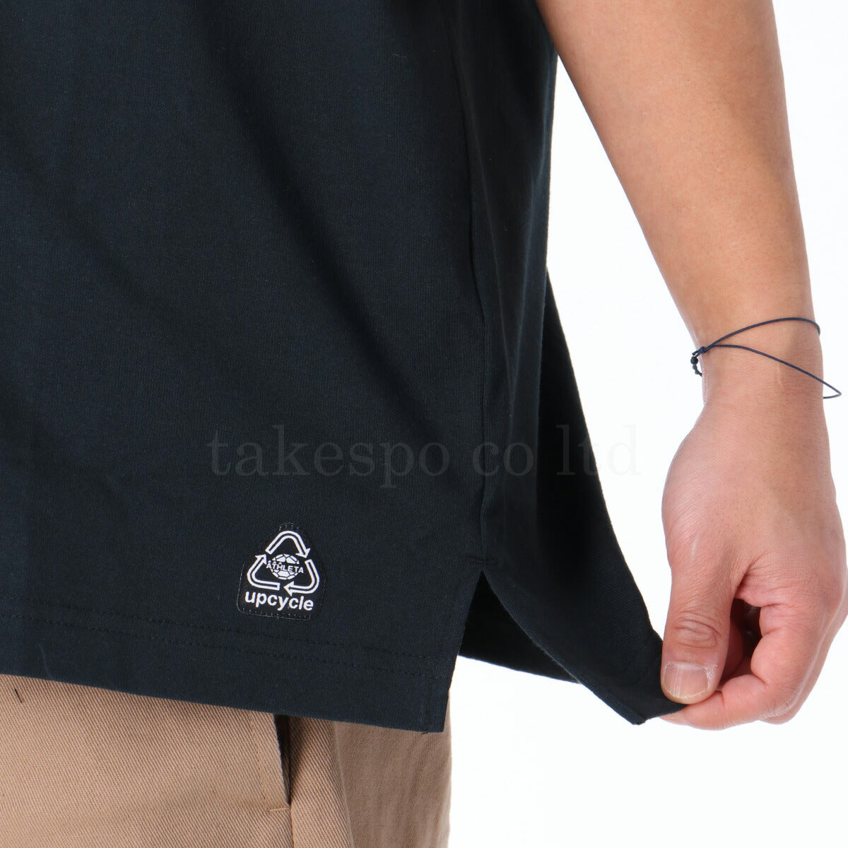 アスレタ Tシャツ メンズ ホワイト ブラック 09023