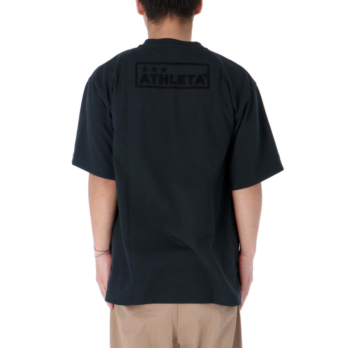 アスレタ Tシャツ メンズ ホワイト ブラック 09023