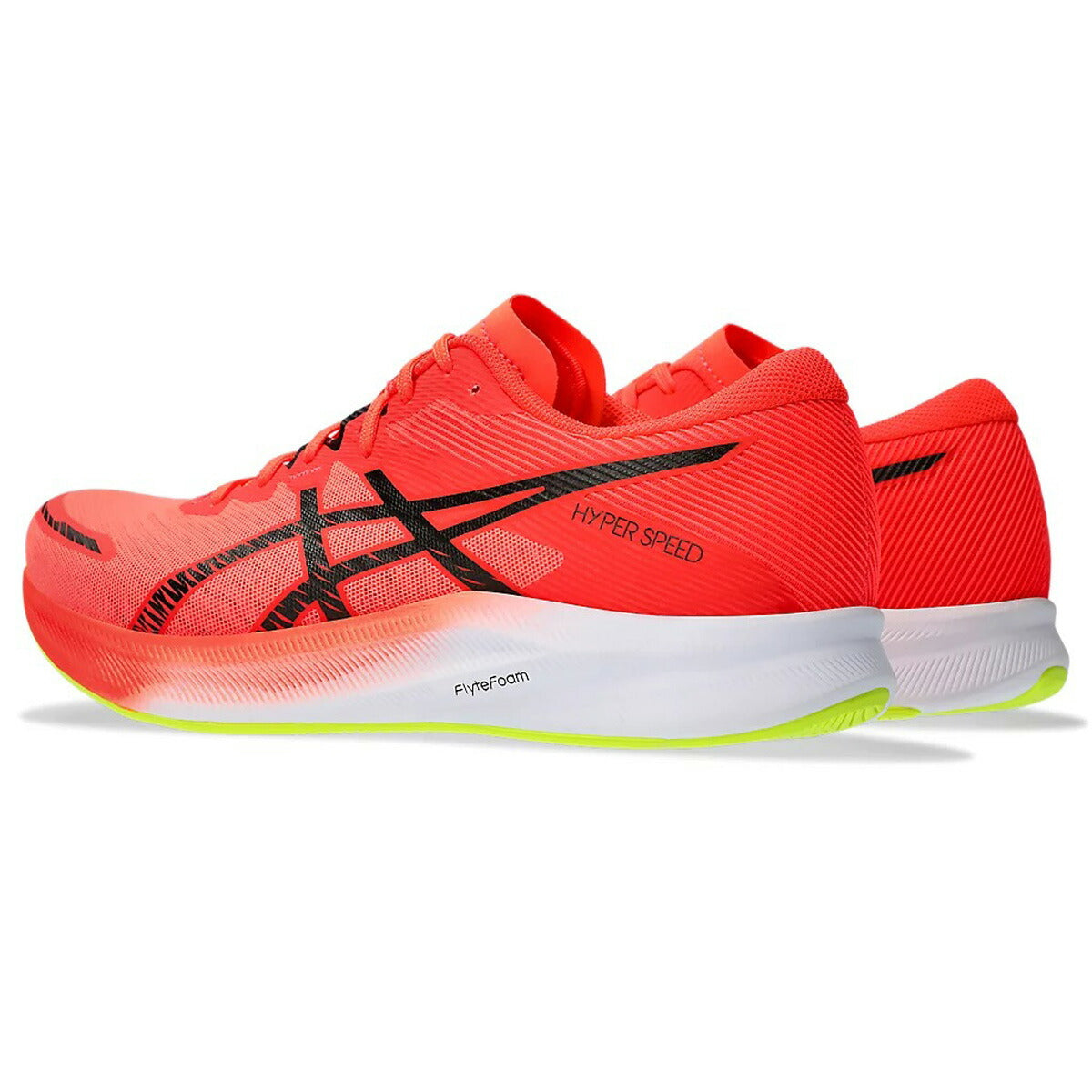 アシックス シューズ メンズ HYPER SPEED 3 WIDE ブラック ネイビー レッド 1011B702