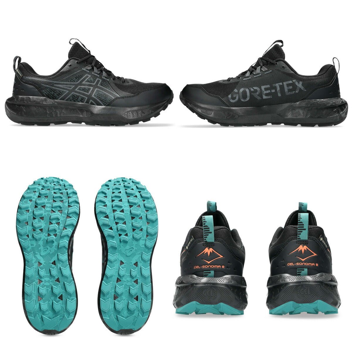 アシックス ゲルソノマ ゴアテックス シューズ メンズ ブランド ランニングシューズ ジョギングシューズ ウォーキングシューズ ランニング マラソン スニーカー asics 登山 山登り トレッキング ハイキング 防水 1011B977 新作 大きいサイズ 有 スポーツ おしゃれ - 【公式】限定ジャージのタケスポ（Limited jersey takespo）