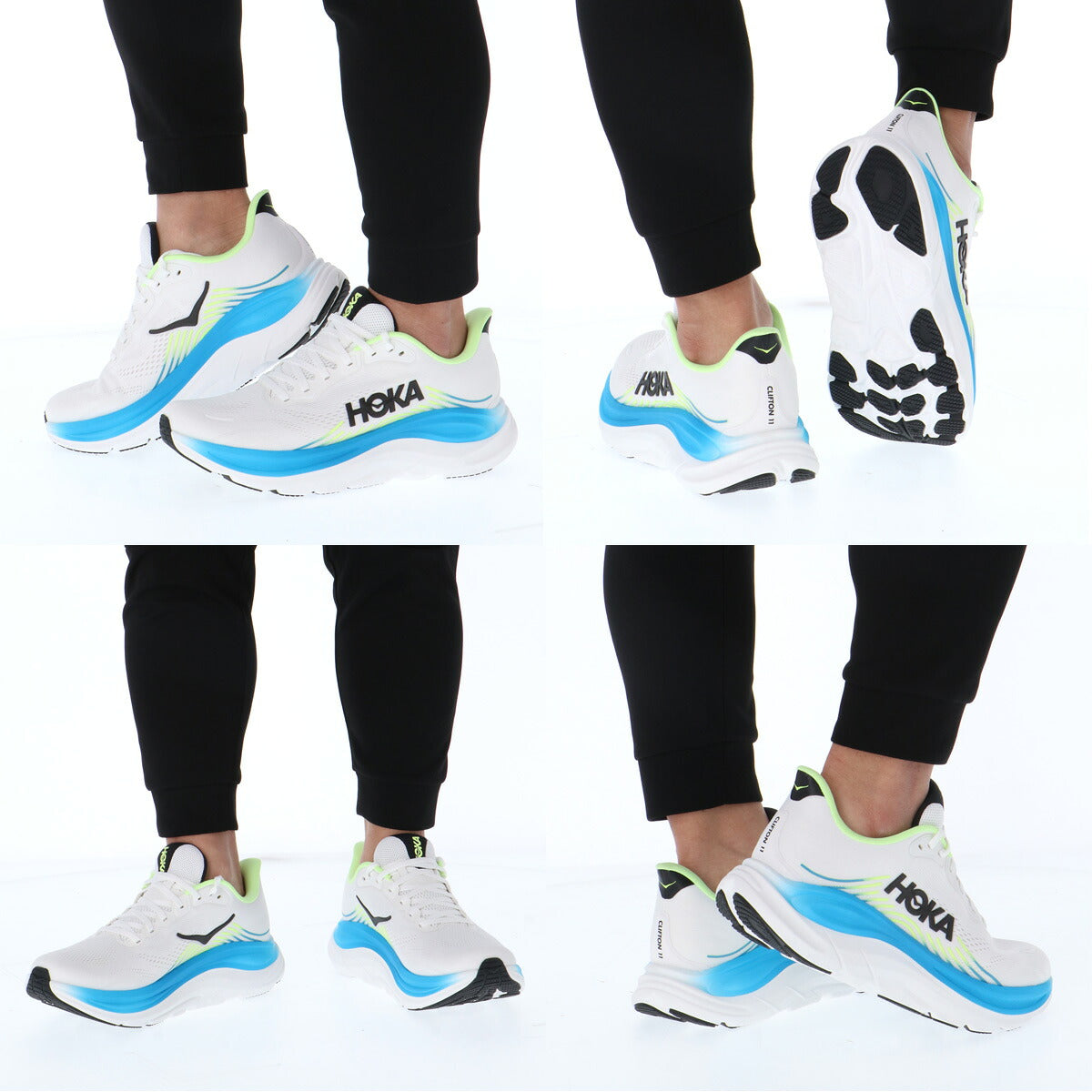 ホカ クリフトン 11 シューズ メンズ ブランド ランニングシューズ ウォーキングシューズ ランニング マラソン スニーカー HOKA 黒 軽量 厚底 1176572 ブラック ホワイト グレー 大きいサイズ 有 スポーツ