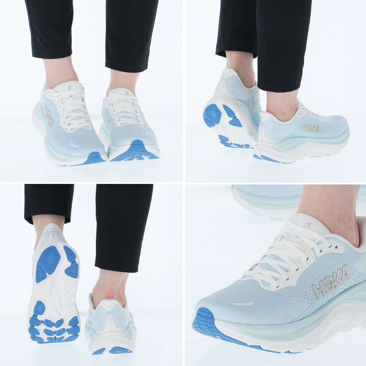 ホカ クリフトン 10 シューズ レディース ブランド ランニングシューズ ウォーキングシューズ ランニング マラソン スニーカー HOKA 黒 軽量 厚底 1176573 ブラック ブルー かわいい 大きいサイズ 有 スポーツ