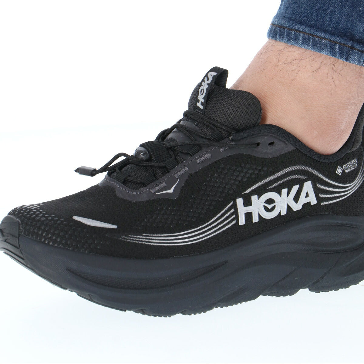 ホカ クリフトン11 シューズ メンズ ブランド ランニングシューズ ウォーキングシューズ ランニング マラソン スニーカー ランシュー HOKA ゴアテックス はっ水 撥水 黒 D 防水 雨の日 レインシューズ 1176574