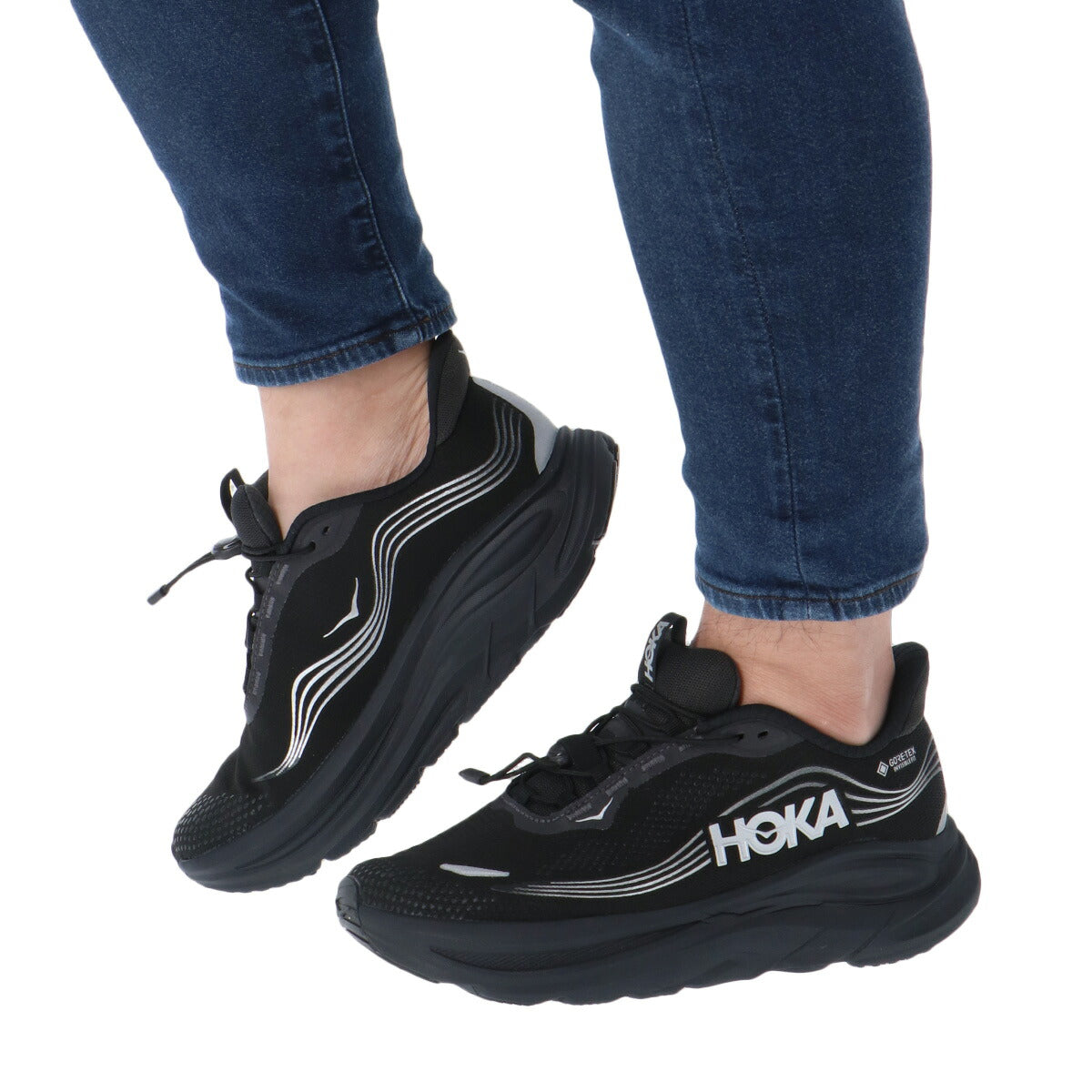 ホカ クリフトン11 シューズ メンズ ブランド ランニングシューズ ウォーキングシューズ ランニング マラソン スニーカー ランシュー HOKA ゴアテックス はっ水 撥水 黒 2E ワイド 防水 レインシューズ 1177542