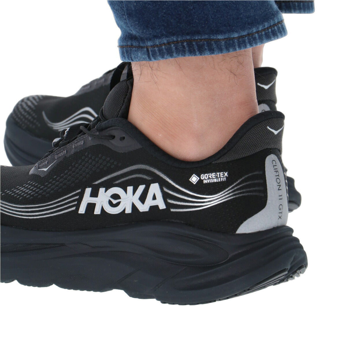 ホカ クリフトン11 シューズ メンズ ブランド ランニングシューズ ウォーキングシューズ ランニング マラソン スニーカー ランシュー HOKA ゴアテックス はっ水 撥水 黒 2E ワイド 防水 レインシューズ 1177542