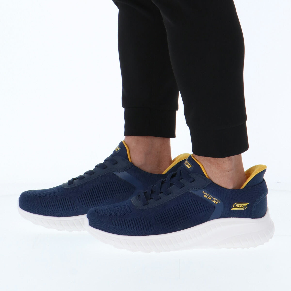 スケッチャーズ メンズ シューズ スリップインズ ボブススクアッドカオスソリッド SKECHERS シューズ 118312W