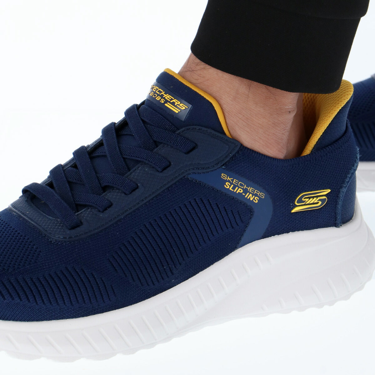 スケッチャーズ メンズ シューズ スリップインズ ボブススクアッドカオスソリッド SKECHERS シューズ 118312W