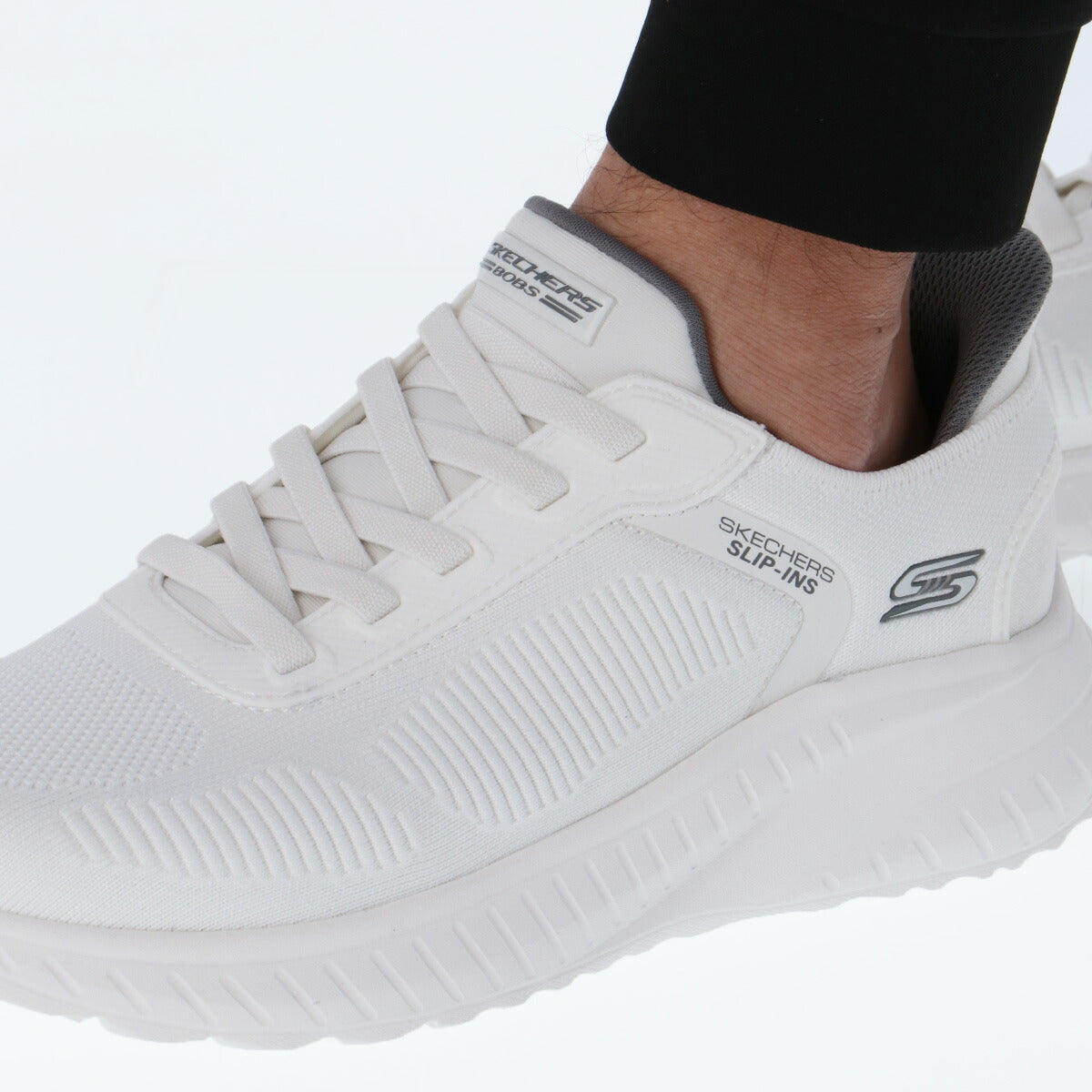 スケッチャーズ メンズ シューズ スリップインズ ボブススクアッドカオスソリッド SKECHERS シューズ 118312W