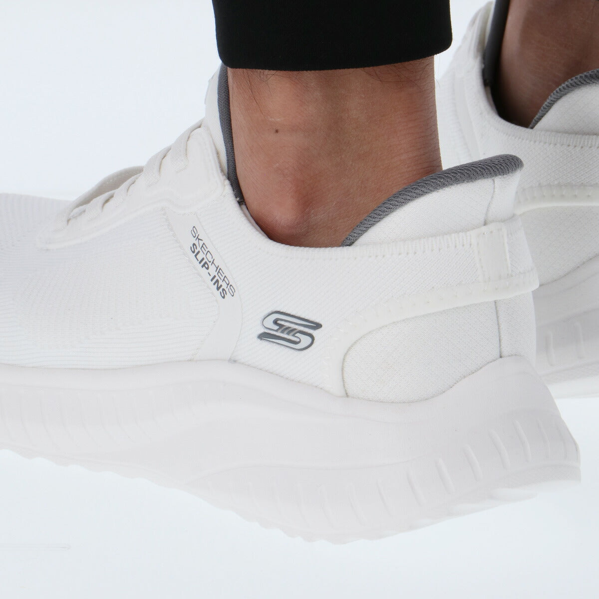 スケッチャーズ メンズ シューズ スリップインズ ボブススクアッドカオスソリッド SKECHERS シューズ 118312W