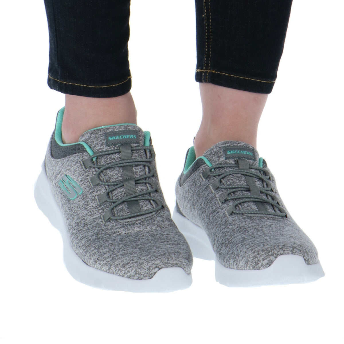 スケッチャーズ ダイナマイト シューズ レディース ブランド スニーカー SKECHERS ゴムひも ローカット 超軽量 12965W ブラック ネイビー グレー 新作 かわいい 大きいサイズ 有 スポーツ