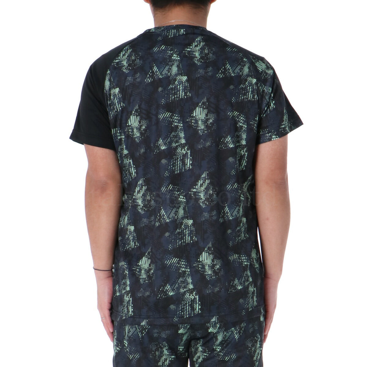 ミズノ Tシャツ ハーフパンツ 上下 メンズ グラフィック ブラック ネイビー ブルー レッド 12JACT57