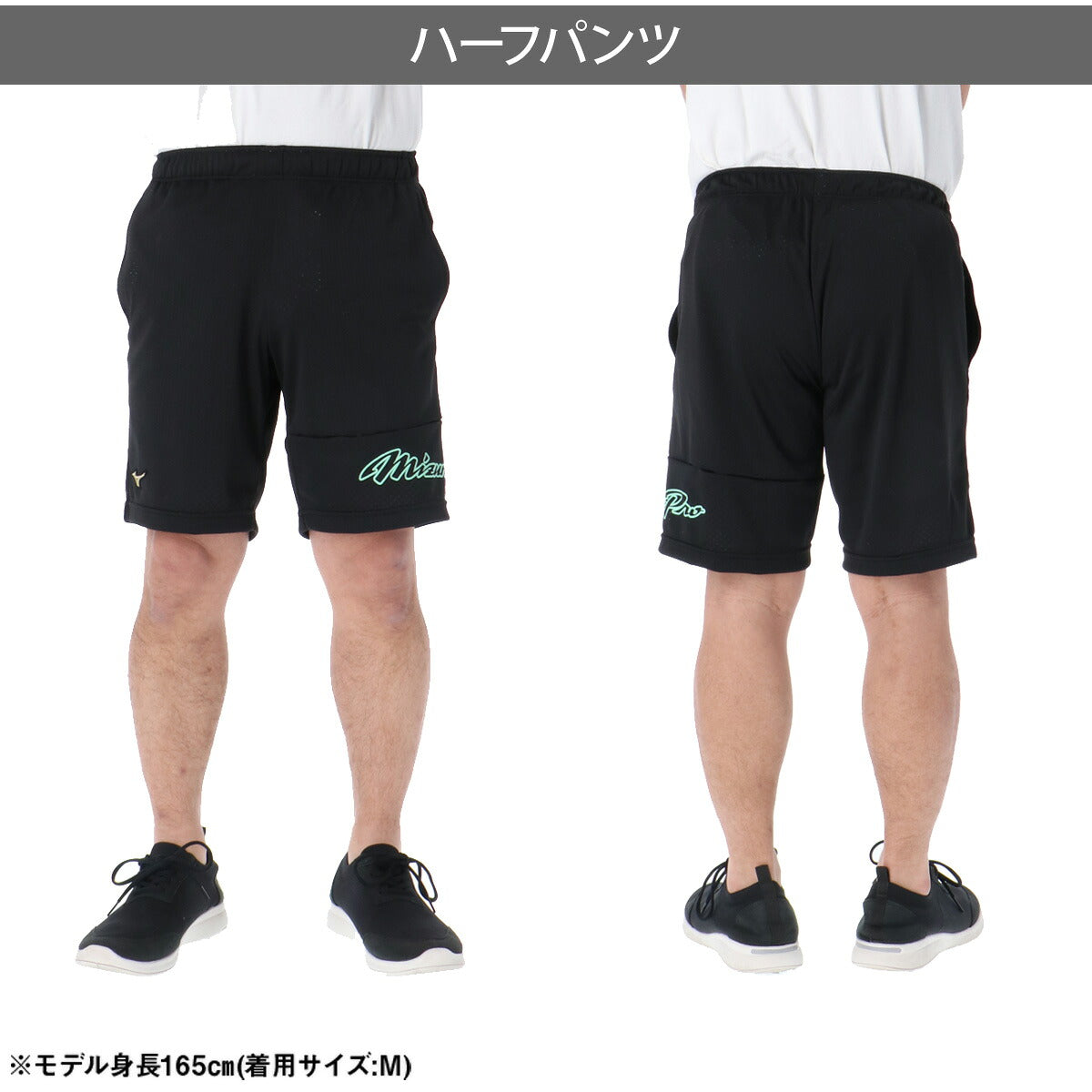 ミズノ ミズノプロ Tシャツ ハーフパンツ 上下 セットアップ メンズ ブランド Mizuno 速乾 吸水 吸汗 ドライ 薄手 軽量 高通気 ユニセックス 12JADT50 ブラック ブルー グリーン 上下セット 大きいサイズ 有
