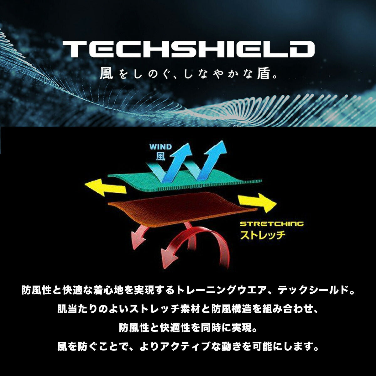 ミズノ ウインドブレーカー 上下 メンズ ミズノプロ テックシールド ブラック グレー 12JECW77