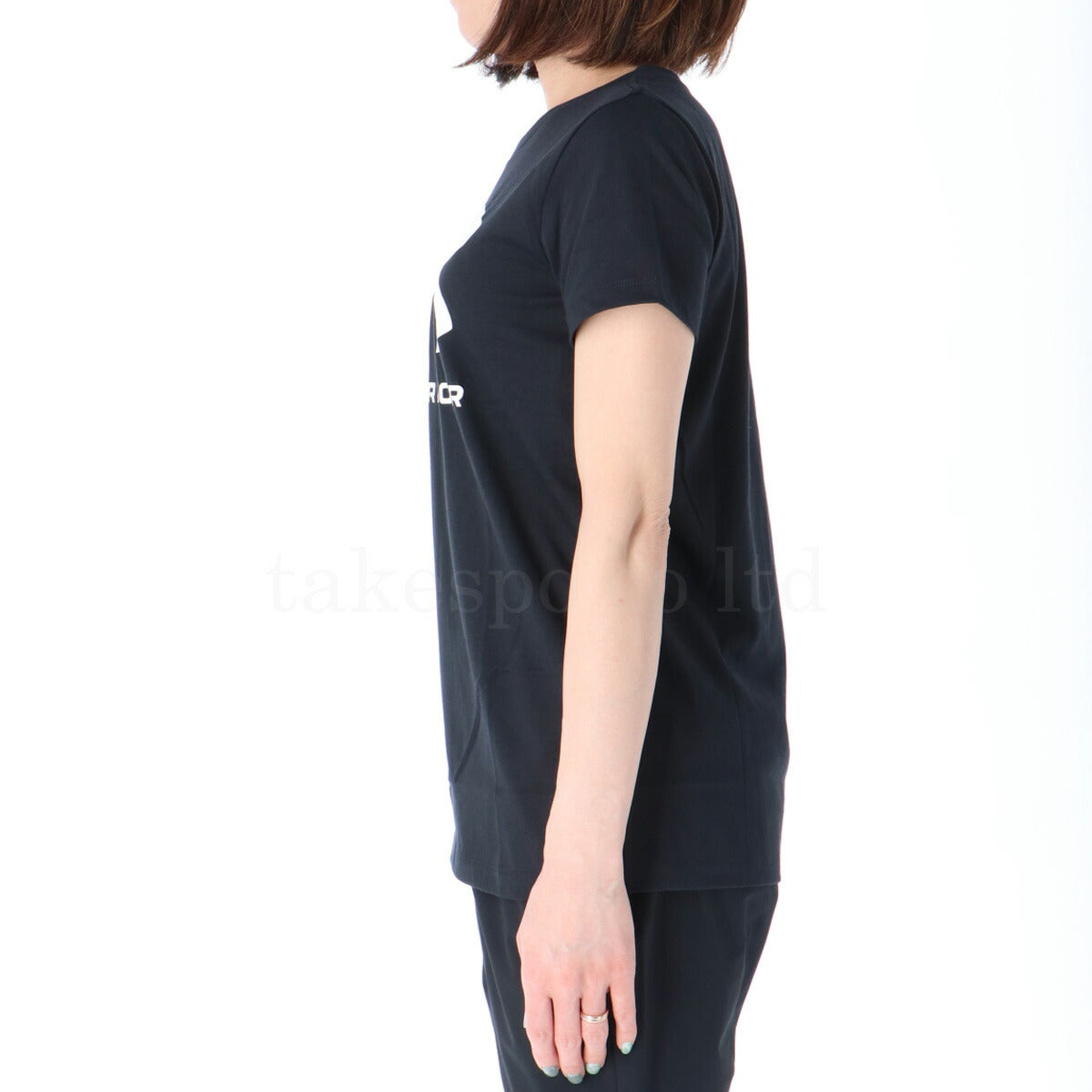 アンダーアーマー Tシャツ レディース ブラック ホワイト 1356305