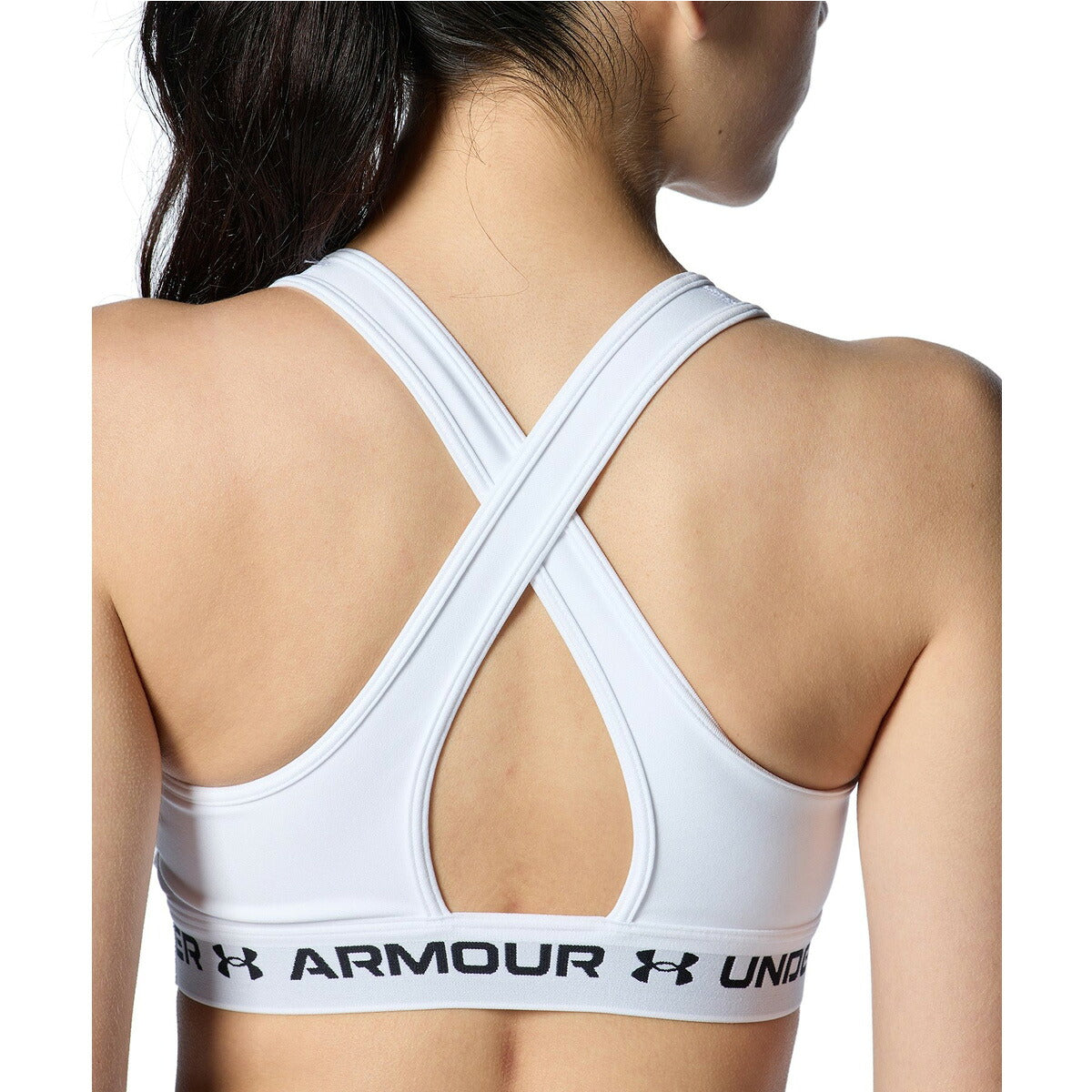 アンダーアーマー コンプレッション スポーツブラ レディース ブランド UNDER ARMOUR スポブラ 抗菌 防臭 ミディアムサポート 吸汗 速乾 クロスバック ダンス 1361034 3ds ブラック ホワイト ピンク パープル