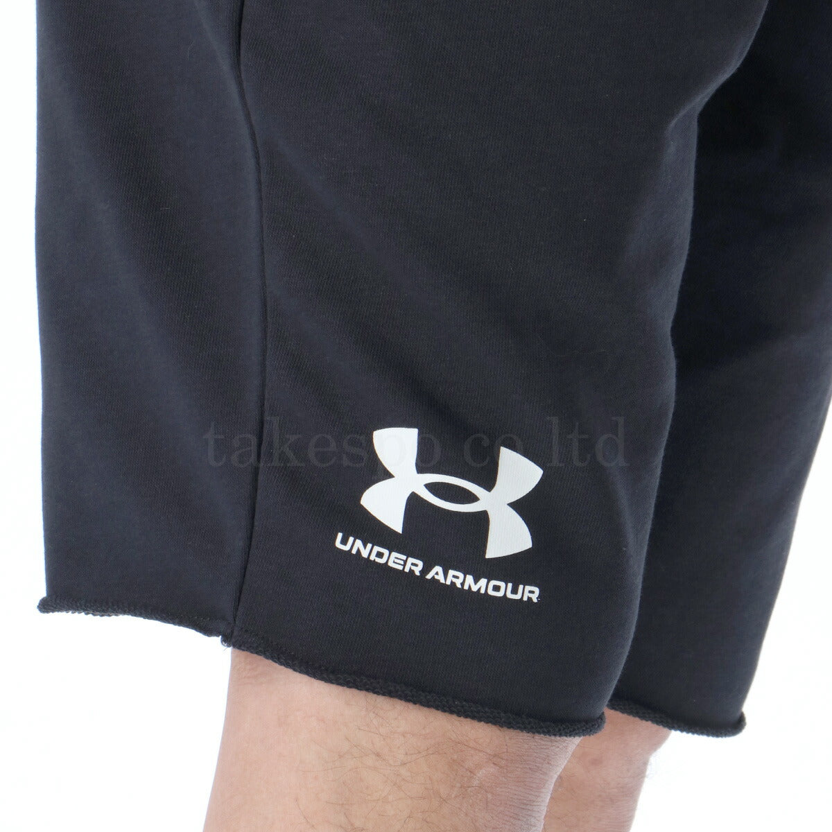 アンダーアーマー ハーフパンツ メンズ ライバルテリー ブラック グリーン 1361631