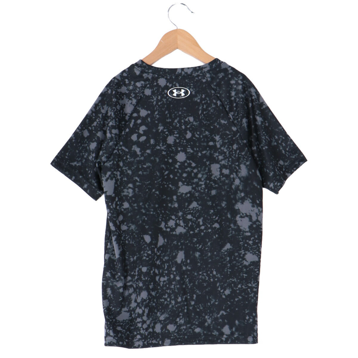 アンダーアーマー Tシャツ ハーフパンツ 上下 ジュニア テック ブラック グレー 1363278