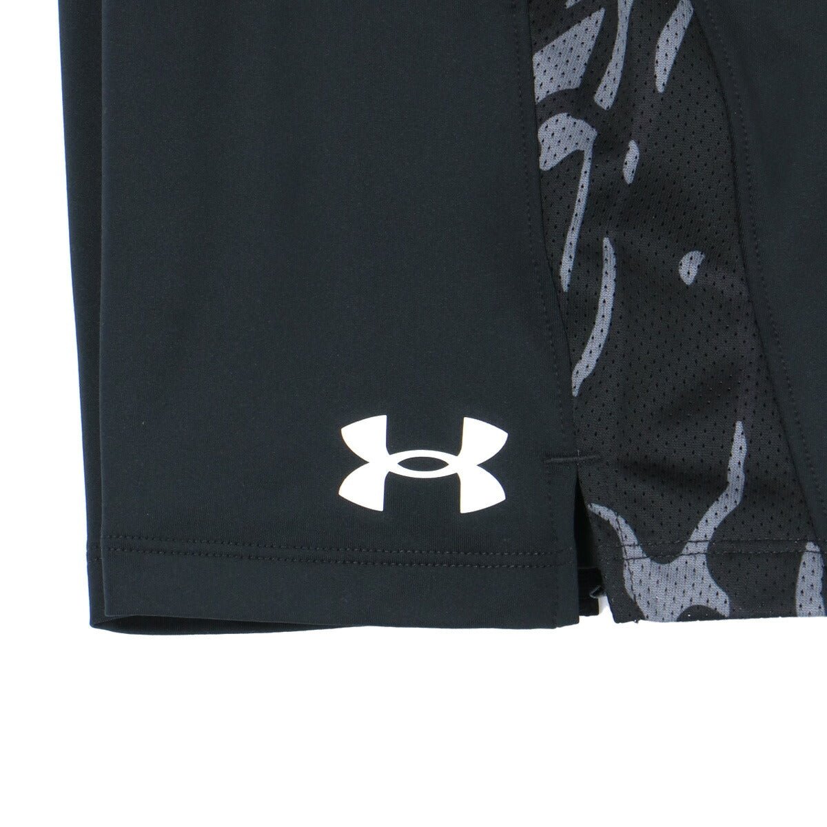 アンダーアーマー Tシャツ ハーフパンツ 上下 セットアップ ジュニア ブランド UNDER ARMOUR グラフィック ストレッチ 速乾 吸水 吸汗 ドライ 黒 抗菌 防臭 1363278 上下セット 男 女の子 キッズ 男の子 プラクティスシャツ プラシャツ スポーツウェア トレーニングウェア スポーツ おしゃれ - 【公式】限定ジャージのタケスポ（Limited jersey takespo）