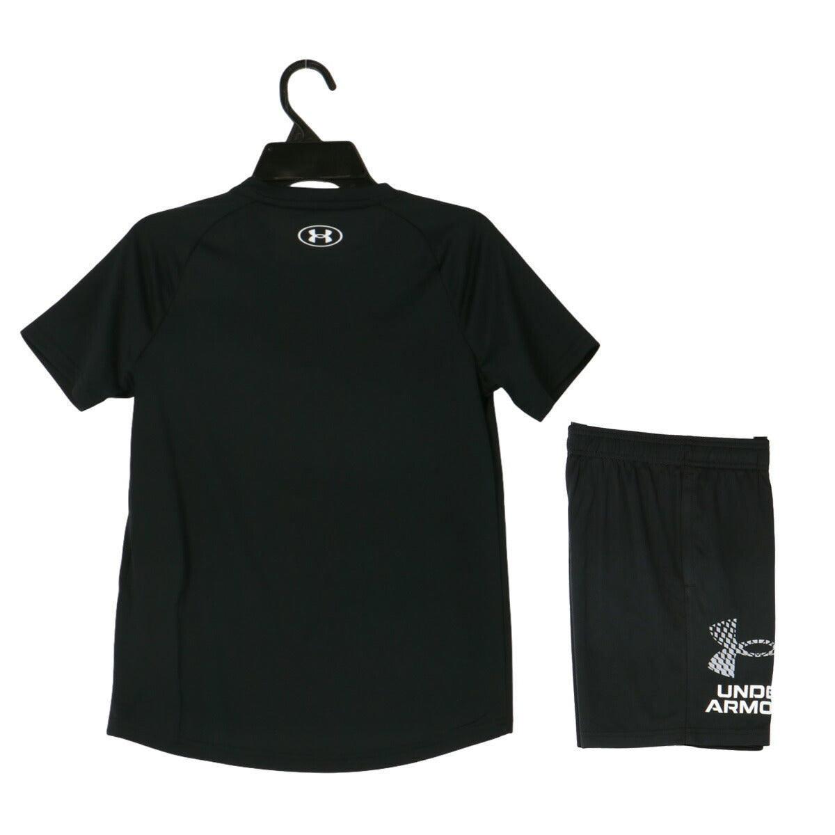 アンダーアーマー Tシャツ ハーフパンツ 上下 ジュニア ブラック 1363284
