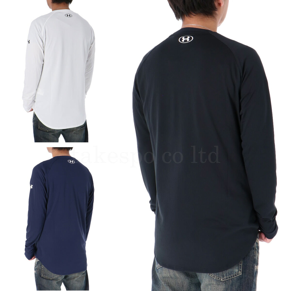 アンダーアーマー Tシャツ メンズ ブラック ホワイト ネイビー 1368856